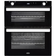 Load image into Gallery viewer, Belling BI702GBLK Built-Under Gas Oven Electric Grill Black 44444794
