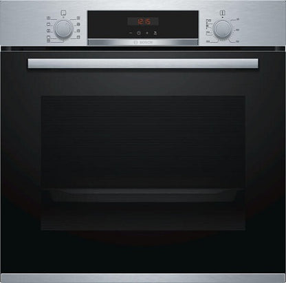 Bosch HBS573BS0B Brushed Steel Single Pyrolytic Multifunction Oven 5 Year Guarantee