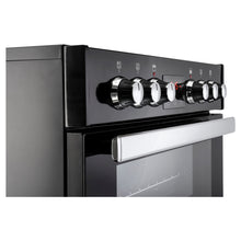 Load image into Gallery viewer, Belling Cookcentre 60E Blk Black Electric Double Oven Cooker. 444444711
