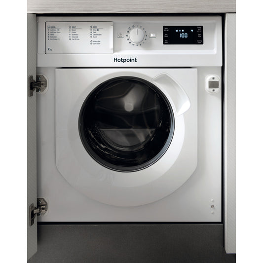Hotpoint BI WMHG 71484 UK Integrated Washing Machine - White