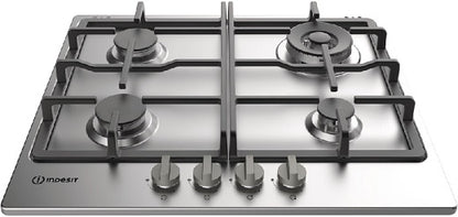 Indesit THP641WIXI 60cm Gas Hob With Wok Burner