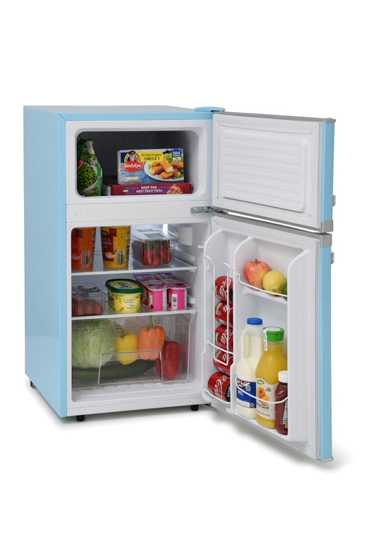 Montpellier MAB2031PB Pastel Blue Retro Look Under Counter Frigde Freezer # 2 Year Guarantee