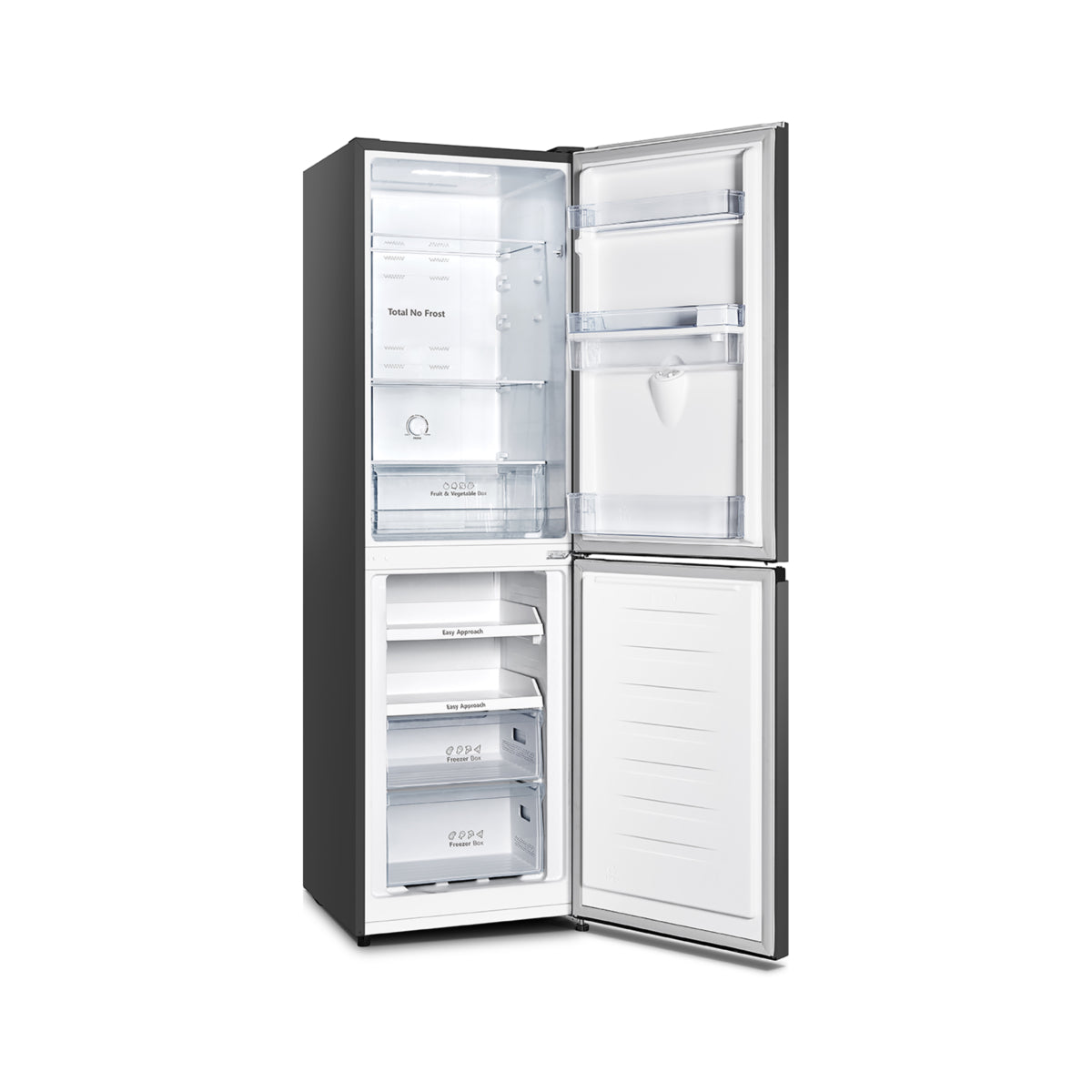 Fridgemaster MC55251MDB Black 55cm Frost Free Fridge Freezer