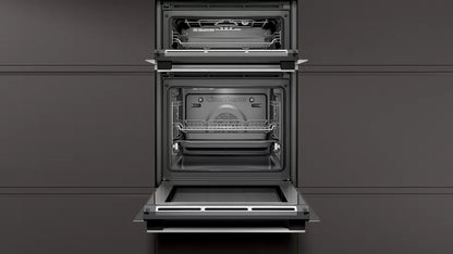 Neff U2ACM7HN0B N50 Pyrolytic CircoTherm Built In Double Oven – Stainless Steel