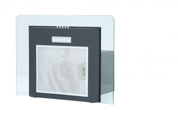 Montpellier MHG600BK 60cm Curved Glass Cooker Hood in Black A Energy