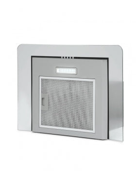 Montpellier MHG600X 60cm Curved Glass Cooker Hood in Stainless Steel A Energy
