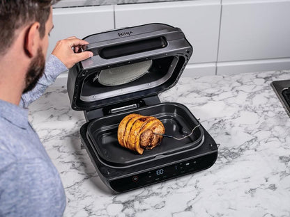 Ninja AG551UK Foodi MAX Health Grill & Air Fryer - Black/Stainless Steel