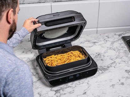 Ninja AG551UK Foodi MAX Health Grill & Air Fryer - Black/Stainless Steel