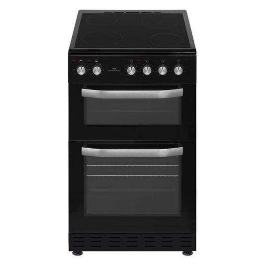 New World NWMID53CB 50cm Twin Cavity Electric Cooker - Black