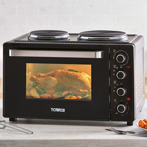 Tower T14044 Table Top 32Litre Oven and Hot Plates