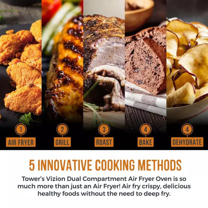 Tower T17102 Vortx Vizion 11L Dual AirFryer
