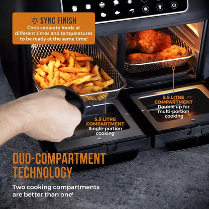 Tower T17102 Vortx Vizion 11L Dual AirFryer
