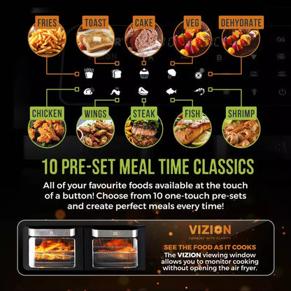 Tower T17102 Vortx Vizion 11L Dual AirFryer