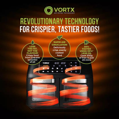 Tower T17102 Vortx Vizion 11L Dual AirFryer