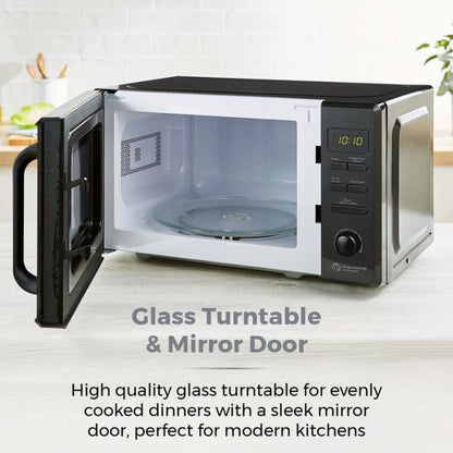 Tower T24037BLK Black Mirror Door 20 Litre Microwave Oven