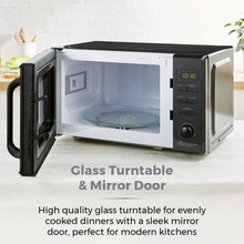 Load image into Gallery viewer, Tower T24037BLK Black Mirror Door 20 Litre Microwave Oven
