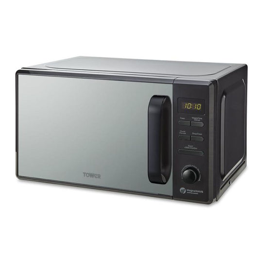 Tower T24037BLK Black Mirror Door 20 Litre Microwave Oven