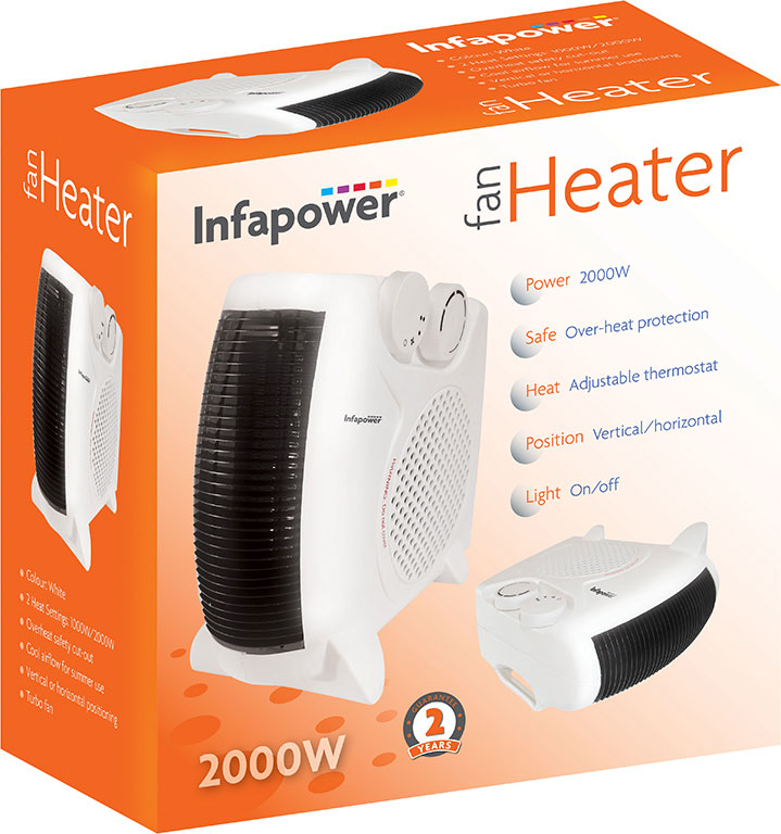 Status Upright Fan Heater 2000W, Appliances