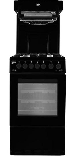 Beko KA52NEK Black Eye Level Grill Gas Cooker