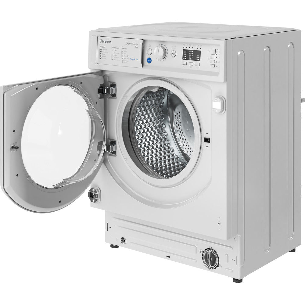 Indesit BIWMIL81284UK Integrated Washing Machine 8Kg Load