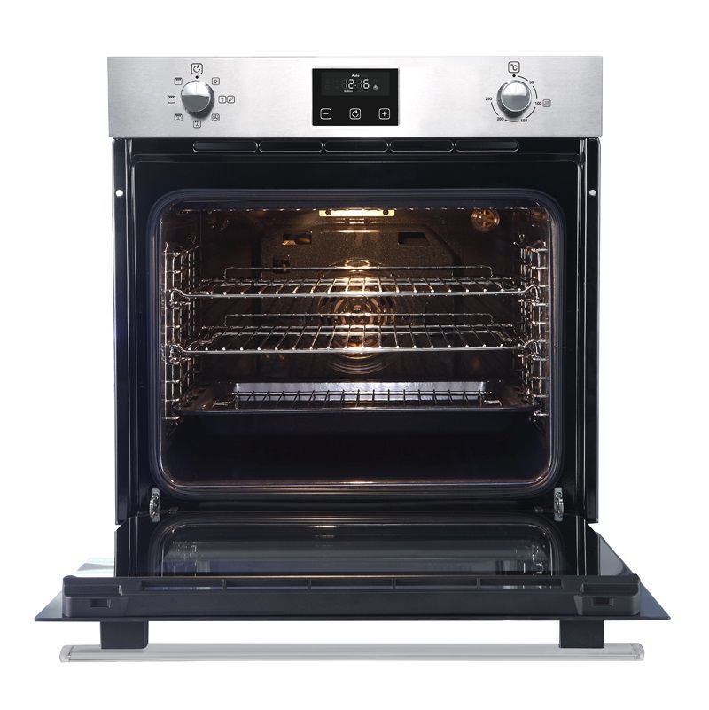 Belling BI602FPSTA Stainless Steel Single Fanned Progammable Oven