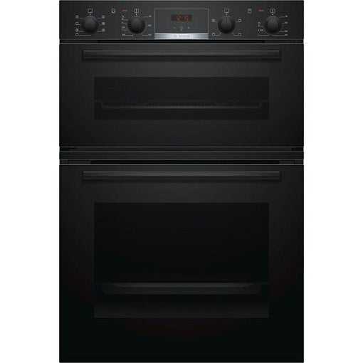 Bosch MBS533BB0B Black 3D Hot Air Fan Assisted Built In Double Oven
