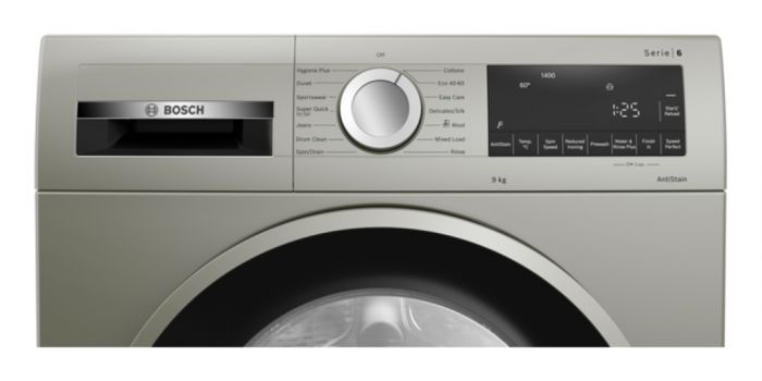 Bosch WGG2440XGB Serie 6 9kg 1400rpm Washing Machine - A Rated, Silver