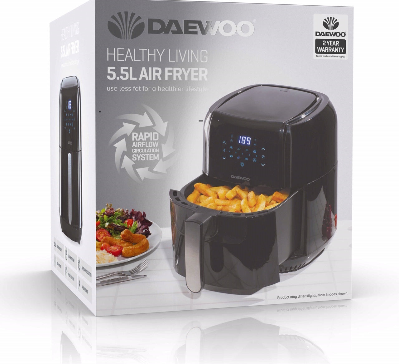 Daewoo SDA1804GE 5.5 Litre Air Fryer