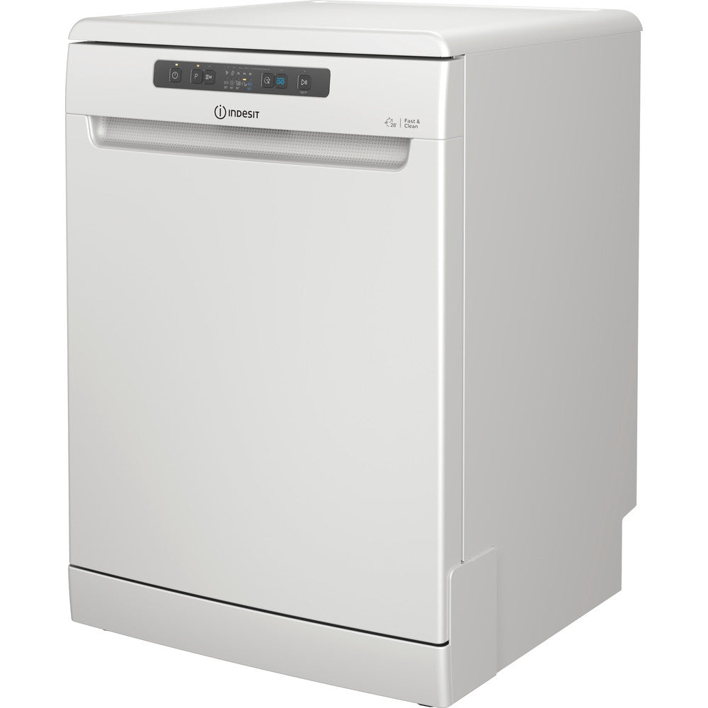 Indesit DFC2C24UK 14 Place Push&Go 28 Min Wash Dishwasher - White