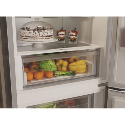 Indesit INFC850TI1S AQUA1 Silver Frost Free Fridge Freezer