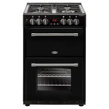 Load image into Gallery viewer, Belling Farmhouse 60DF 60cm Dual Fuel Cooker, Black 444444714
