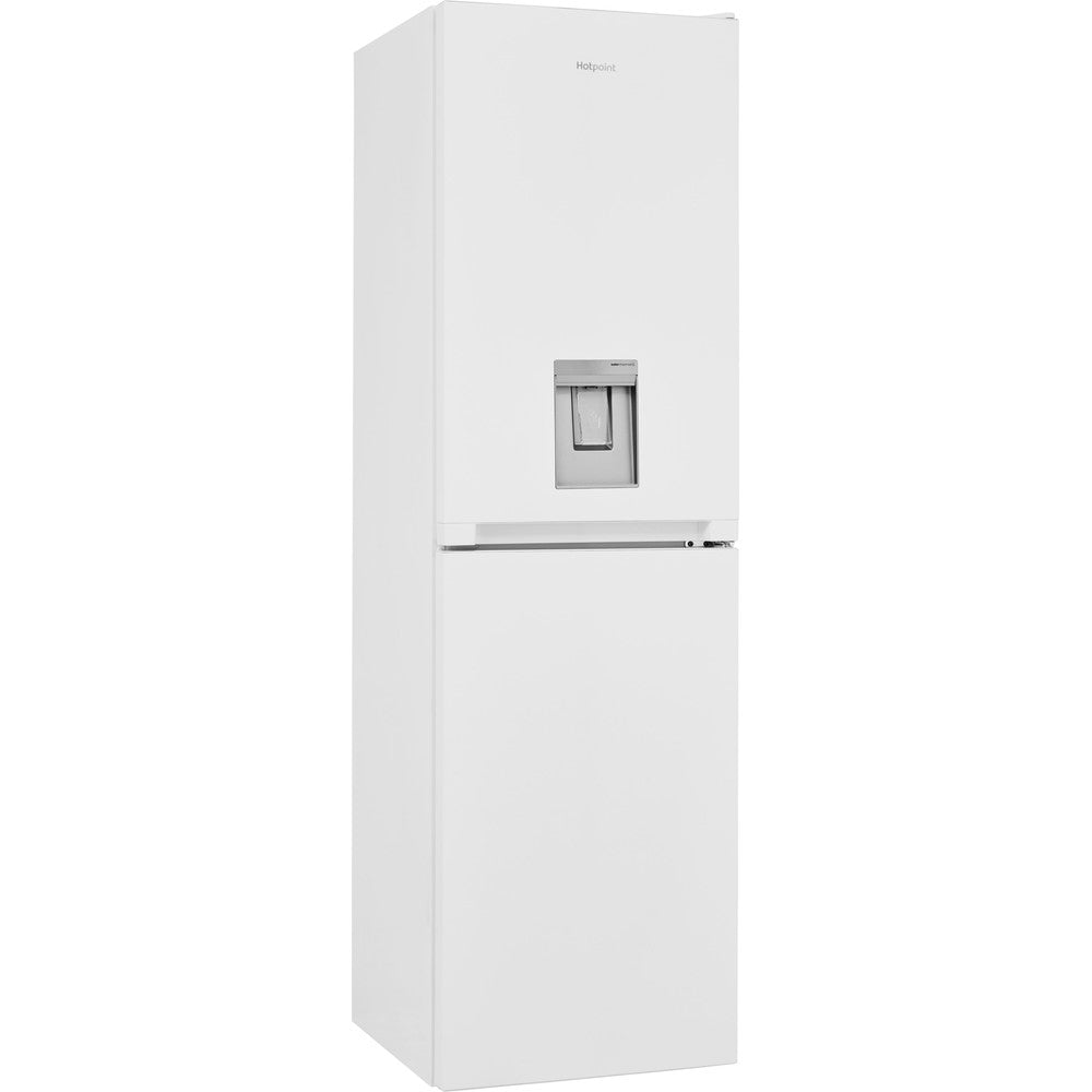 Tall white shop fridge freezer