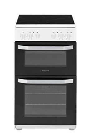 Hotpoint Cloe HD5V92KCW White 50cm Oven & Grill Cooker