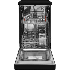 Hotpoint HSFE1B19B Slimline Aquarius Dishwasher in Black