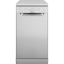 Load image into Gallery viewer, Hotpoint HSFE1B19SUKN Slimline Aquarius Dishwasher in Silver
