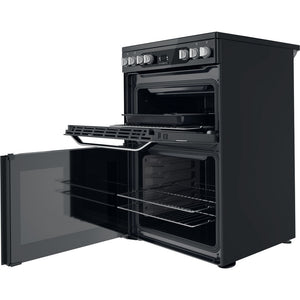Hotpoint HDM67V9HCB Black 60cm Double Oven Electric Cooker
