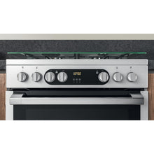 Load image into Gallery viewer, Hotpoint HDM67G9C2CX/U Electric Dual Fuel Cooker Double Cooker - Inox
