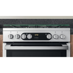 Hotpoint HDM67G9C2CX/U Electric Dual Fuel Cooker Double Cooker - Inox