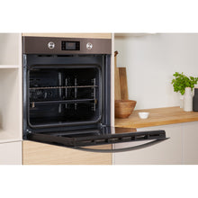 Load image into Gallery viewer, Indesit KFW3841JHIX 71Litre Built in electric oven: inox colour, self cleaning
