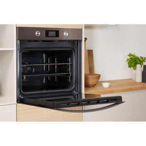 Indesit KFW3841JHIX 71Litre Built in electric oven: inox colour, self cleaning