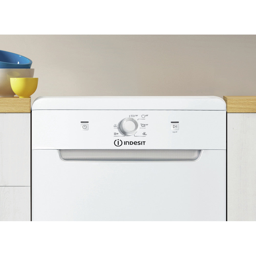 Indesit DSFE1B10UKN White Slimline 10 Place Dishwasher