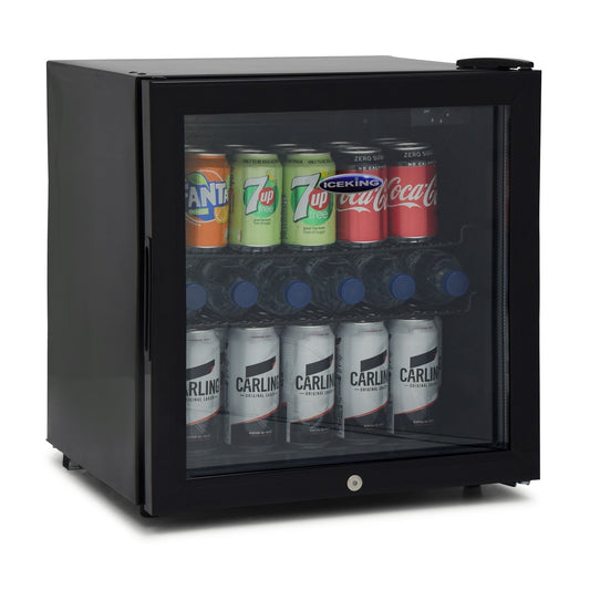 Iceking DF48K Black 50cm 14 Bottle Drinks Chiller Fridge.