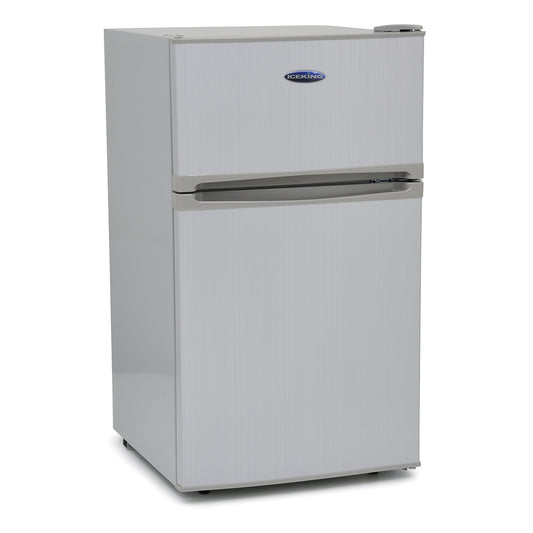 IceKing IK2024S.E 48CM UNDER COUNTER FRIDGE FREEZER SILVER