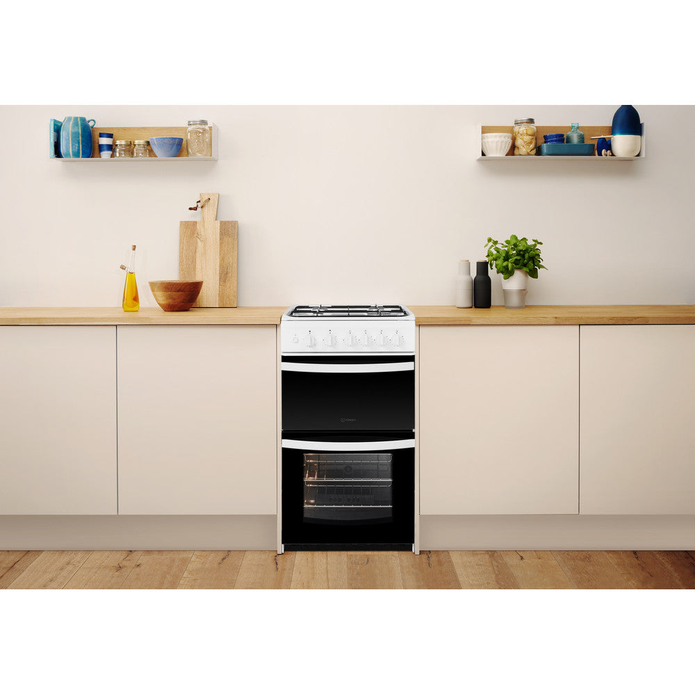 Indesit ID5G00KMW/UK Gas Cooker - White