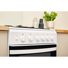 Load image into Gallery viewer, Indesit Cloe ID5G00KMW/L  White Twin Cavity Gas Cooker
