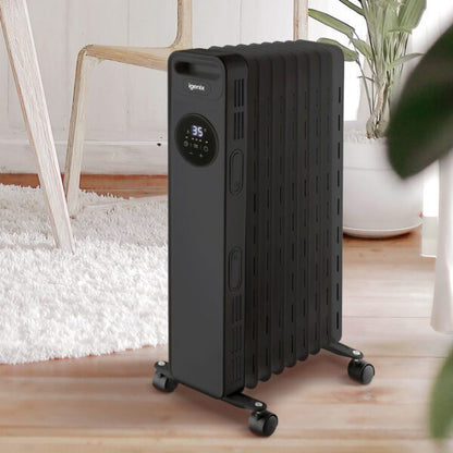 Igenix IG2621BL 2KW Digital Control Black Oil Filled Radiator