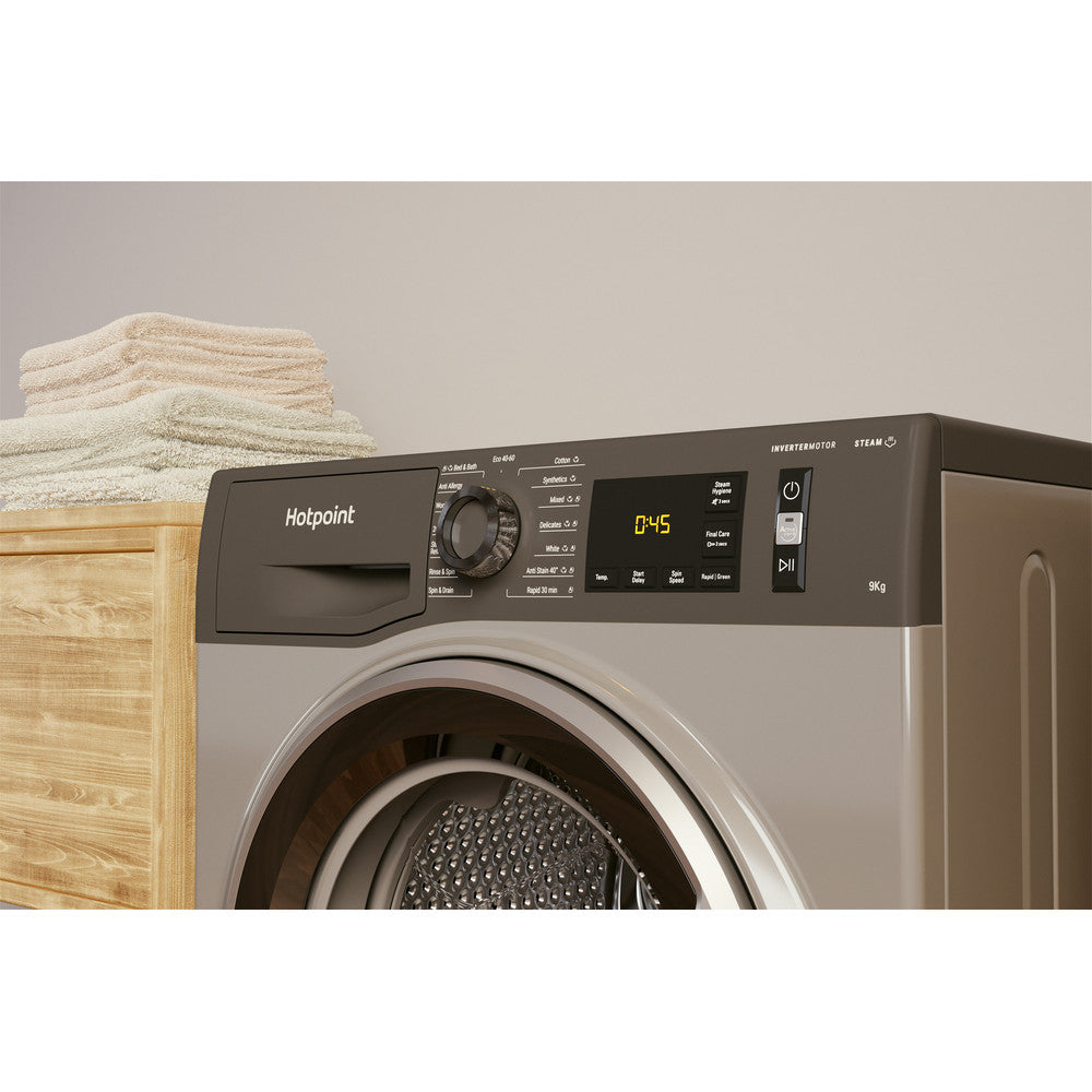 Hotpoint NM11948GCAUK 9kg 1400 Spin Washing Machine - Graphite