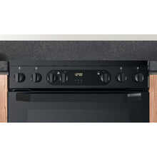 Load image into Gallery viewer, Hotpoint HDM67V9CMB Black 60cm Double Oven Electic Cooker
