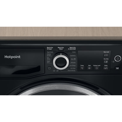 Hotpoint Anti-Stain NDB9635BSUK 9+6KG Washer Dryer with 1400 rpm - Black