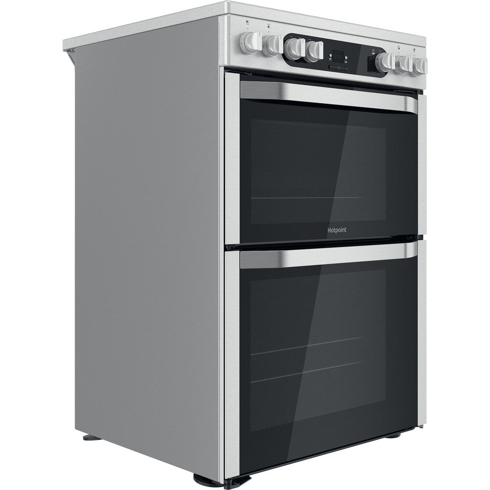 Hotpoint HDM67V9HCX Stianless Steel 60cm Double Oven Electric Cooker